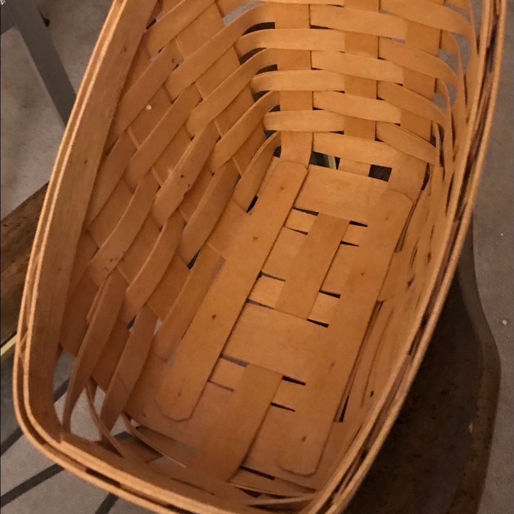 Longaberger basket Retired. Slanted style.